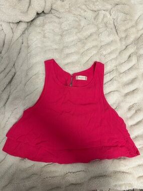 Pink Cropped Tank